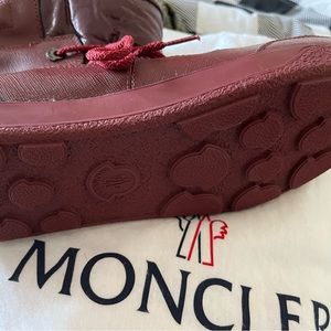 New never used Moncler Fanny Boots and Aquatalia shoes, both size 9